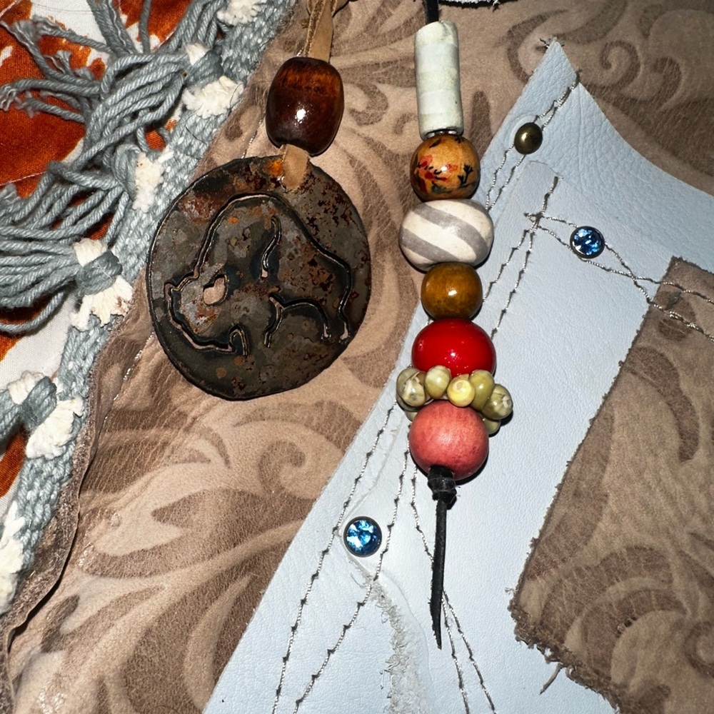 NEW**White Buffalo Creations Purse Handmade Hippie Leather Tapestry Boho Bag - Picture 3 of 9